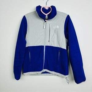 The North Face Women's Blue/Purple and Gray Puffer Jacket Size XS